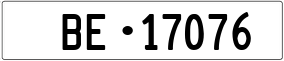 Trailer License Plate